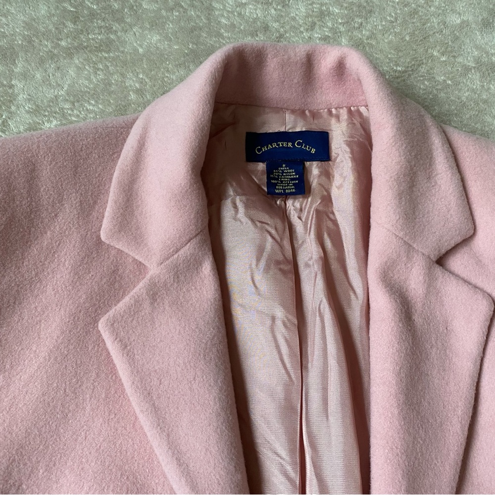 Pink Wool Blazer - Picture 4 of 8